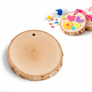 Plaster drewna MEDAL 10-12 / 1 cm DIY brzoza szlifowana z otworem