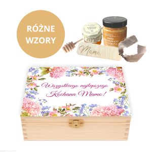 Zestaw prezentowy MAMA Dzień Matki 22x16 cm PREZENT nadruk UV kolorowy  RÓŻNE WZORY