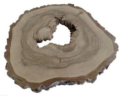 Plaster drewna Orzech włoski szlifowany 41-47 cm / 3,8 cm UNIKAT
