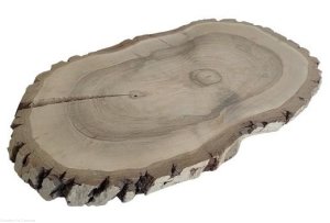Plaster drewna Orzech włoski szlifowany 30-50 cm / 3,5 cm UNIKAT