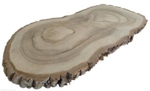 Plaster drewna Orzech włoski szlifowany 30-60 cm / 3,5 cm UNIKAT