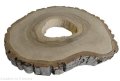 Plaster drewna Orzech włoski szlifowany 30-35 cm / 3,5 cm pod żywicę