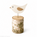 Pieńki brzozowe 10 cm, z otworem do dekoracji / prac kreatywnych DIY - zestaw 10 sztuk 