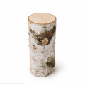 Pieniek 15 cm pień brzozowy z otoworem 40 mm do dekoracji / prac kreatywnych DIY