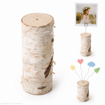 Pieniek 20 cm pień brzozowy z otoworem 20 mm do dekoracji / prac kreatywnych DIY