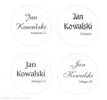 Winietki grawerowane jednostronnie - ZESTAW 10 sztuk