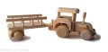 Traktor z wozem ZABAWKA EDUKACYJNA Montessori